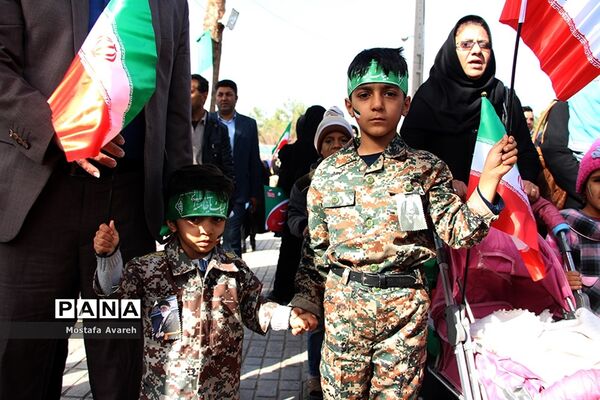 مراسم راهپیمایی 22 بهمن در شهرستان بیرجند