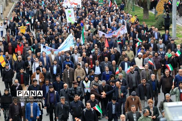 راهپیمایی ۲۲ بهمن در ساری