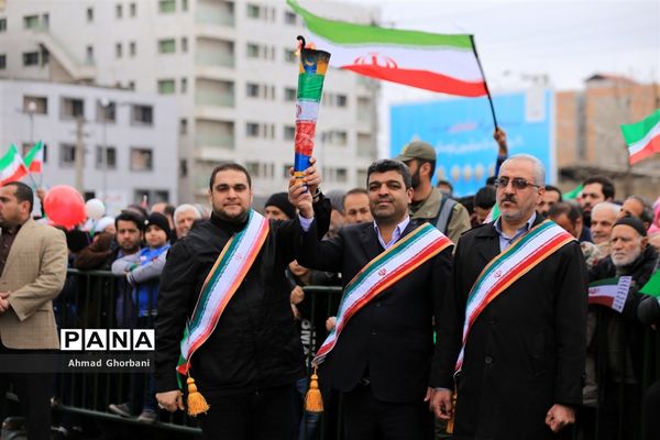 راهپیمایی ۲۲ بهمن در شهر ساری