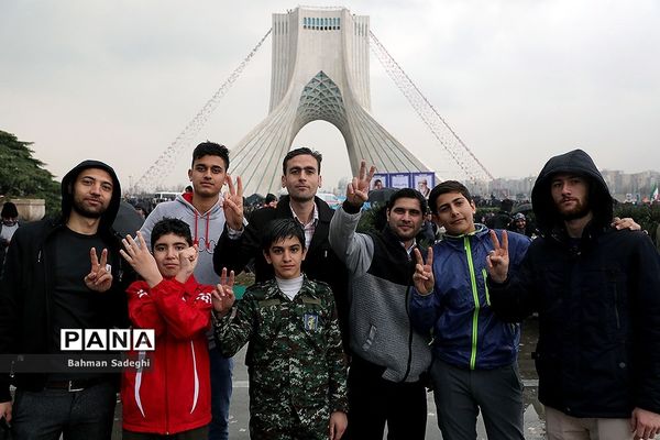 مراسم راهپیمایی 22 بهمن در تهران -1