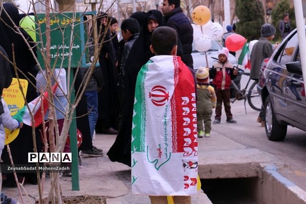 مراسم راهپیمایی 22 بهمن  در شهرستان بشرویه  خراسان جنوبی