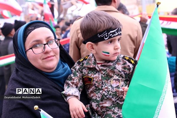 مراسم راهپیمایی 22 بهمن  در شهرستان بشرویه  خراسان جنوبی