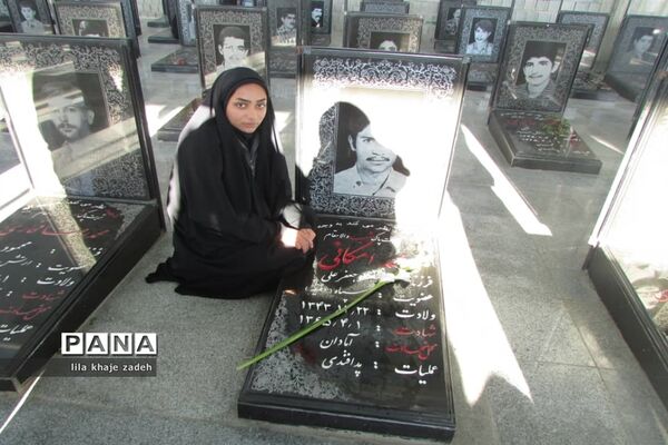 غبار روبی گلزار شهدا شهرستان نی ریز