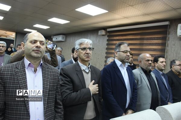 مراسم تکریم و معارفه بخشدار احمدآباد مستوفی