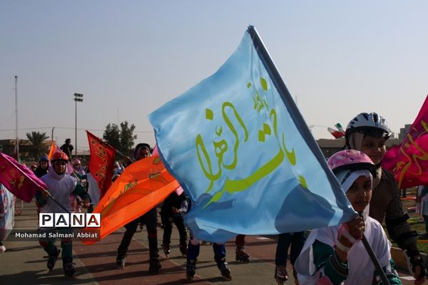 همایش دانش آموزی ۳۰۰۰نفری همیاران ورزش در ناحیه یک اهواز