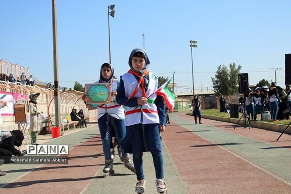 مانور  مشترک 2000نفری یاوران انقلاب نواحی یک و سه اهواز، کارون و باوی