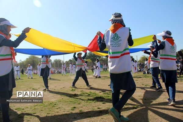 مانور  مشترک 2000نفری یاوران انقلاب نواحی یک و سه اهواز، کارون و باوی