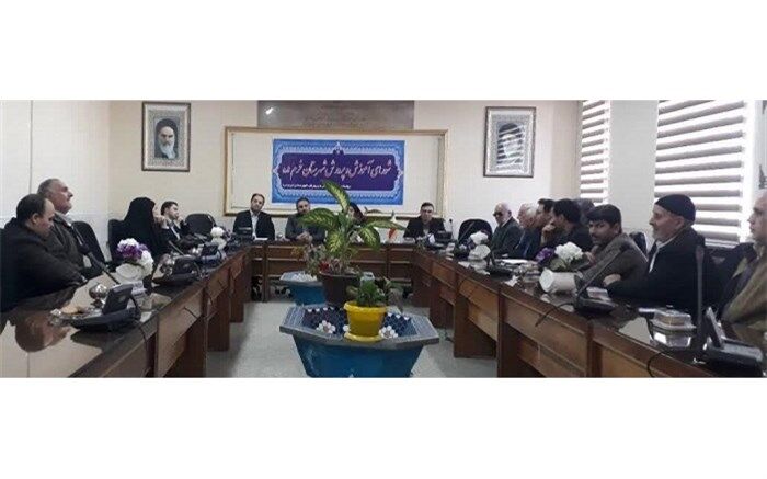 هشتمین جلسه شورای آموزش و پرورش شهرستان خرم دره تشکیل شد