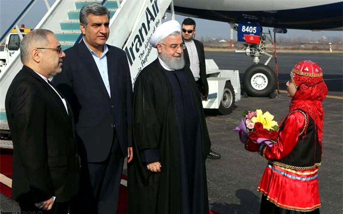 روحانی: افتتاح راه آهن قزوین - رشت، مهمترین پروژه سفر به گیلان است