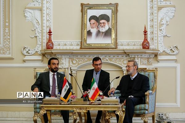 دیدار علی لاریجانی با رئیس مجلس عراق
