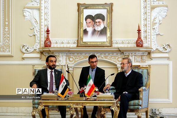 دیدار علی لاریجانی با رئیس مجلس عراق