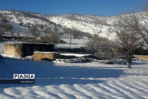 روستای سررگ از توابع شهرستان دهدز در خوزستان سپید پوش شد