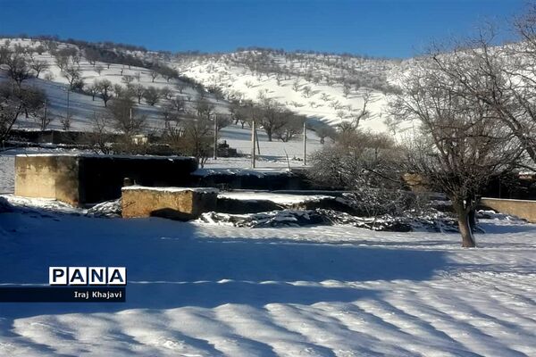 روستای سررگ از توابع شهرستان دهدز در خوزستان سپید پوش شد