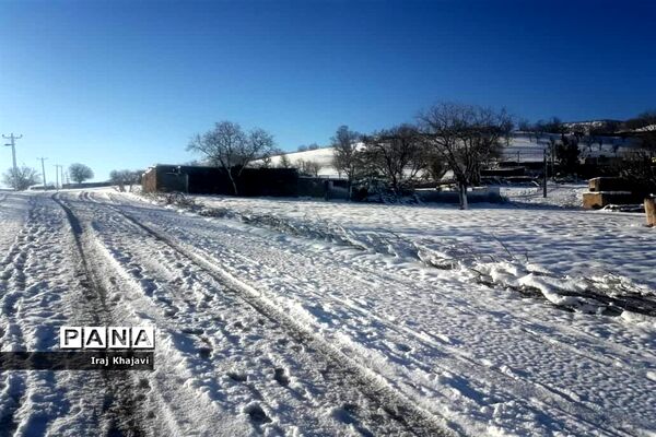 روستای سررگ از توابع شهرستان دهدز در خوزستان سپید پوش شد
