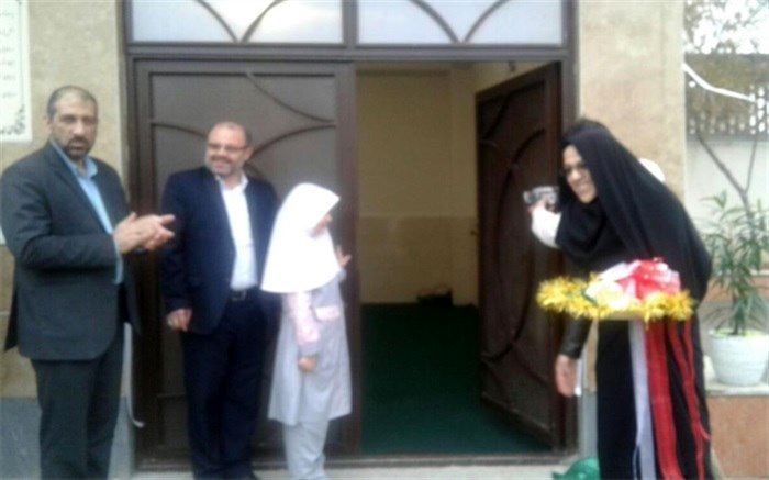 آیین افتتاح سالن اجتماعات فرهنگی دینی دبستان شاهد لاله‌ها در ناحیه یک ری برگزارشد