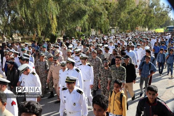 تشییع پیکر پاک  و مطهره شهید گمنام در پایگاه دوم دریایی  بوشهر