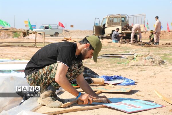 زائران راهیان‌نور در اردوگاه شهید شیرسوار هفت‌تپه