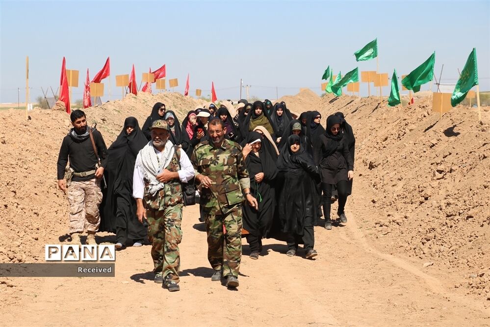 زائران راهیان‌نور در اردوگاه شهید شیرسوار هفت‌تپه