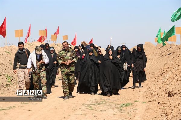 زائران راهیان‌نور در اردوگاه شهید شیرسوار هفت‌تپه