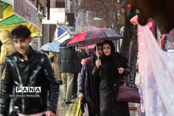 بارش تگرگ در ارومیه