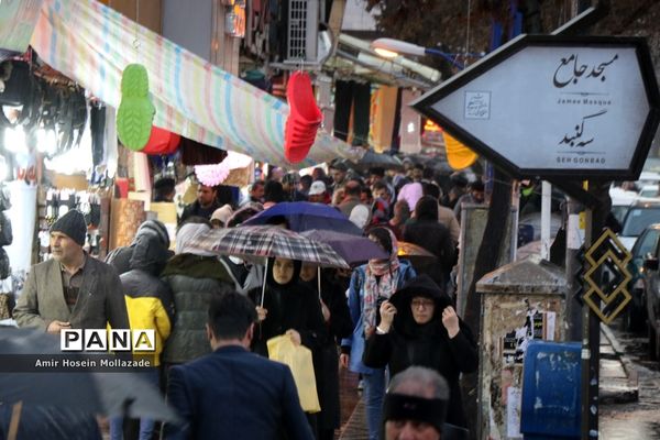 بارش تگرگ در ارومیه