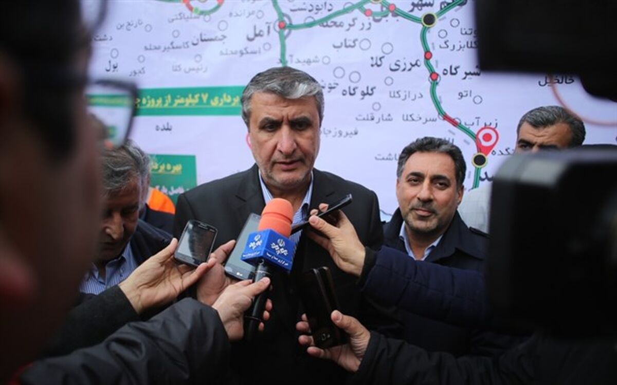 جاده چهارخطه هراز تا سال 99 تکمیل می‌شود