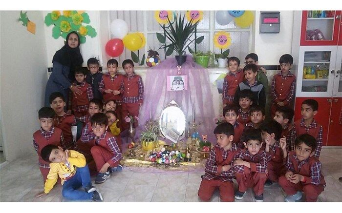 برپایی سفره هفت سین در دبستان پسرانه علامه حلی 1 دوره اول