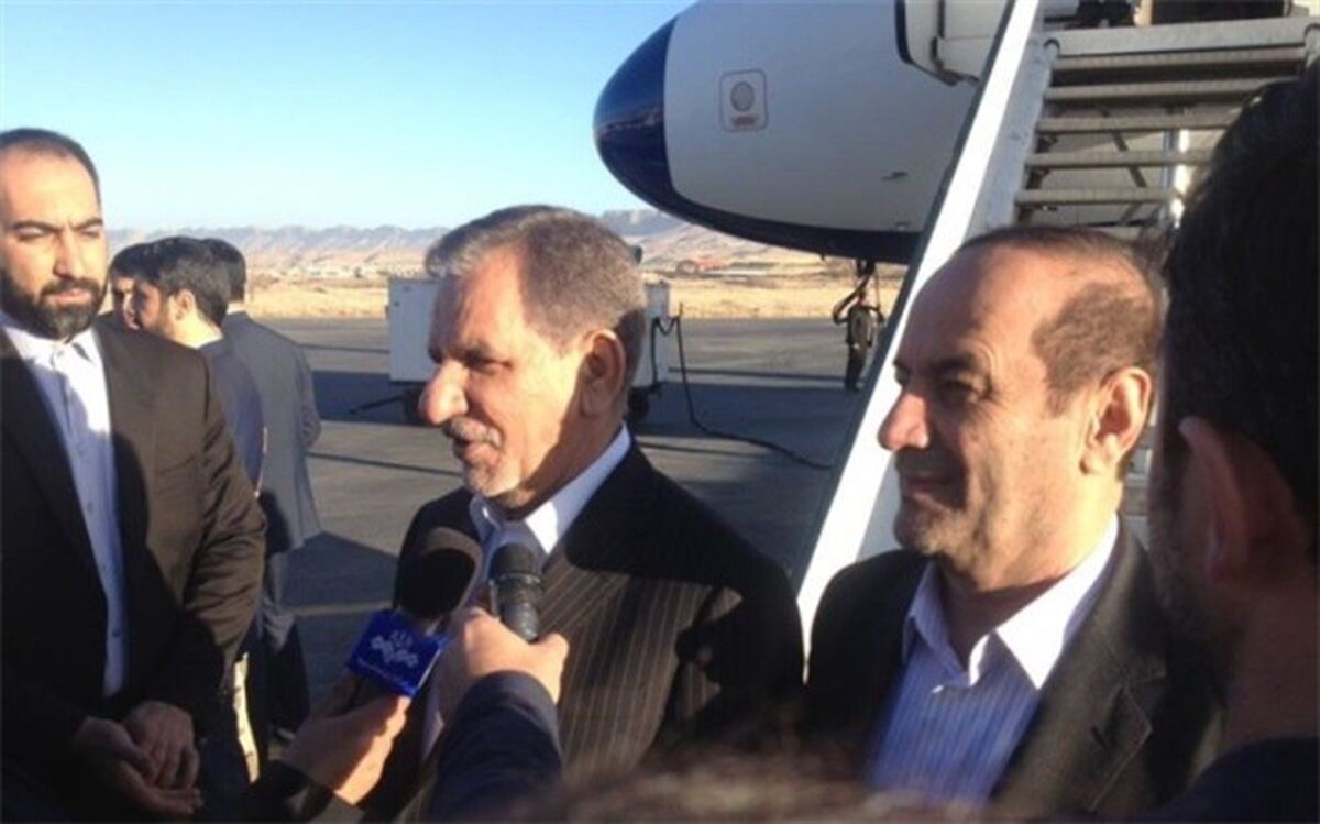 اسحاق جهانگیری وارد گرگان شد