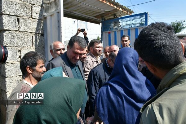 بازدید رئیس مجلس از مناطق سیل‌زده بابلسر