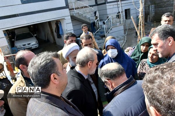 بازدید رئیس مجلس از مناطق سیل‌زده بابلسر
