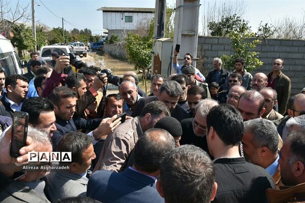 بازدید رئیس مجلس از مناطق سیل‌زده بابلسر