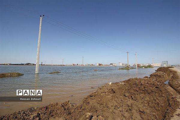 مناطق سیل‌زده آق‌قلا و روستاهای اطراف