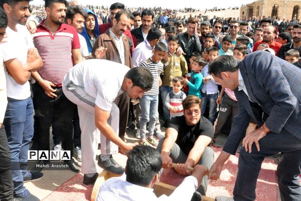 جشنواره بازی‌های بومی و محلی روستای ماژان شهرستان خوسف