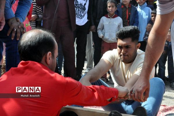 جشنواره بازی‌های بومی و محلی روستای ماژان شهرستان خوسف