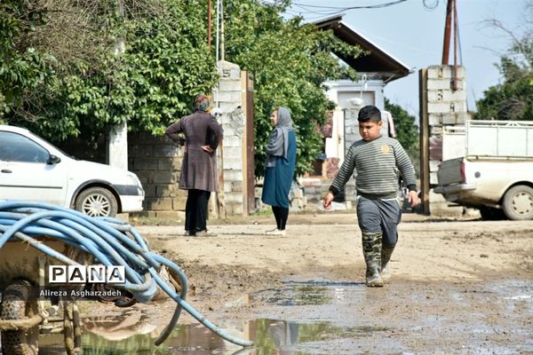 وضعیت مردم سیل‌زده در روستاهای دستنکلاه و تالارپشت سیمرغ