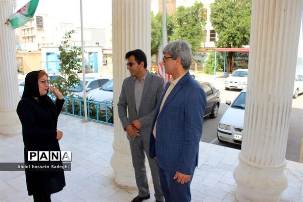 بازدید مسئولان آموزش و پرورش شهرستان بوشهر از اسکان مسافران در مدارس