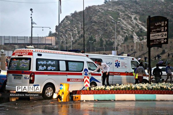 جاری شدن سیل و امدادرسانی در شیراز
