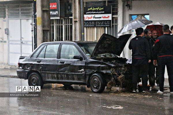 جاری شدن سیل و امدادرسانی در شیراز