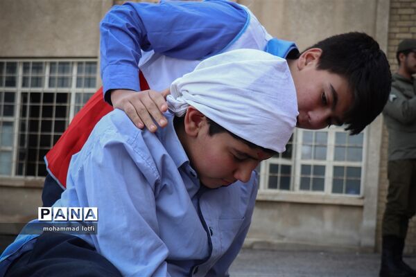 برگزاری مانور پیشگیری از حوادث چهارشنبه‌سوری در همدان