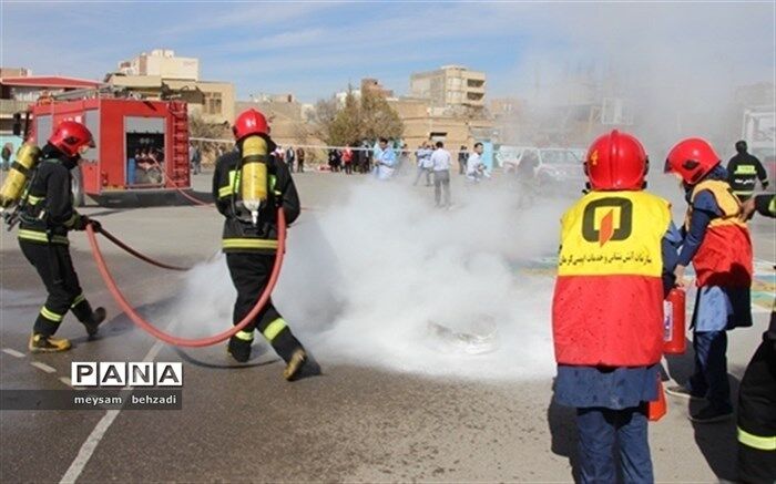برگزاری مانور آمادگی و پیشگیری از حوادث چهارشنبه آخر سال