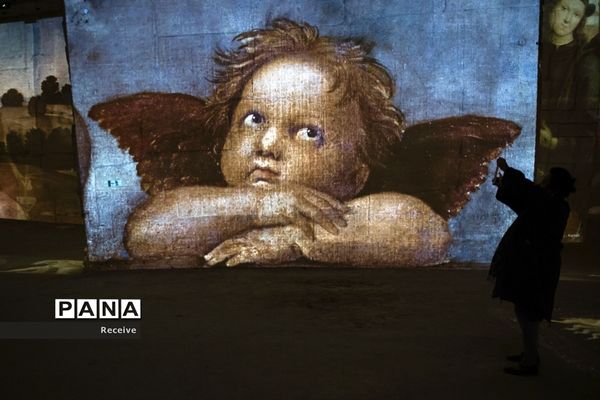 نمایشگاه آثار هنری در معادن سنگ آهک قدیمی جنوب فرانسه