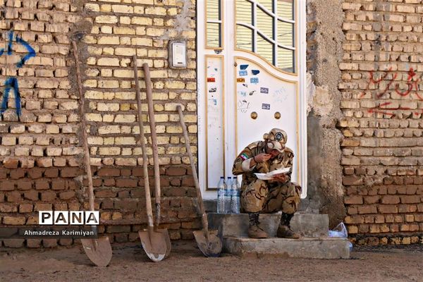 پاکسازی آثار تخریبی سیل در شیراز