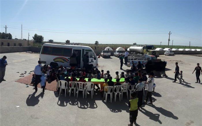 دومین سفر کتابخانه‌های سیار کانون به مناطق سیل‌زده استان خوزستان