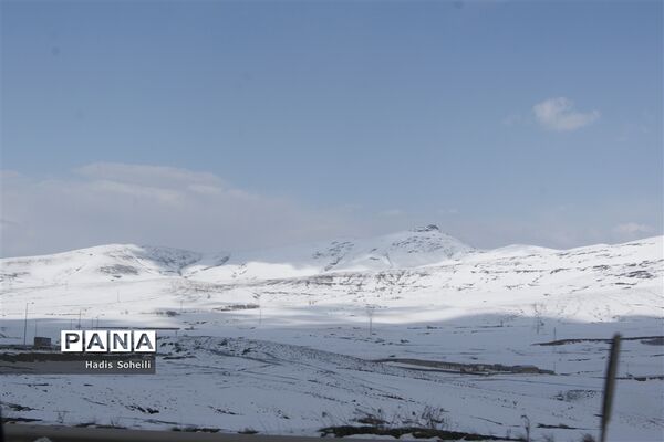 برف بهاری درگردنه اسدآباد همدان