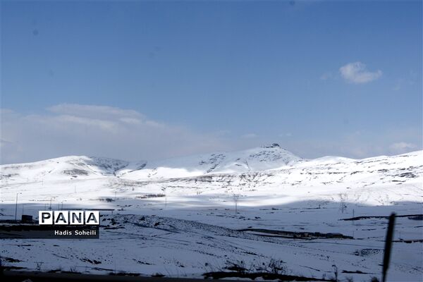 برف بهاری درگردنه اسدآباد همدان