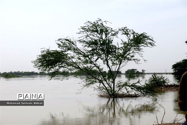 تلاش اهالی روستای ملیحان اهواز برای ترمیم سیل بند