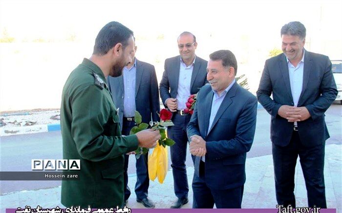 بازدید فرماندار  از ناحیه مقاومت بسیج شهرستان تفت