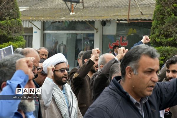 نماز جمعه و راهپیمایی مردم بابلسر