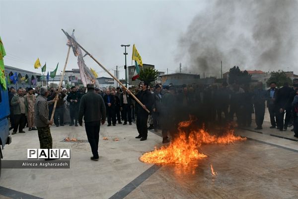 نماز جمعه و راهپیمایی مردم بابلسر