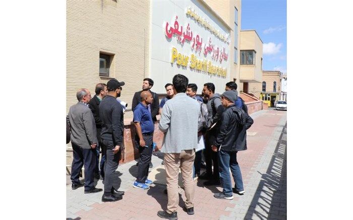 بازدید نمایندگان کنفدراسیون فوتبال آسیا  از سالن برگزاری مسابقات فوتسال در تبریز
